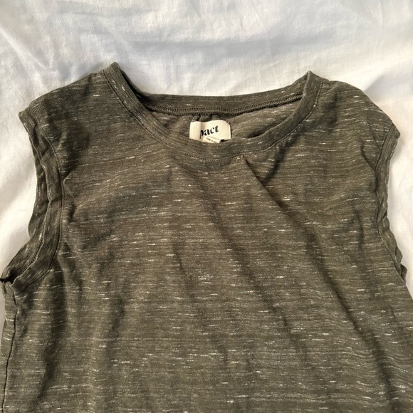 PACT XS Featherweight Slub Muscle Tee Feathered Green Moss 100% organic cotton - Picture 6 of 9